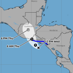 Cristina se degrada a depresión tropical, pero traerá abundantes lluvias a Guatemala