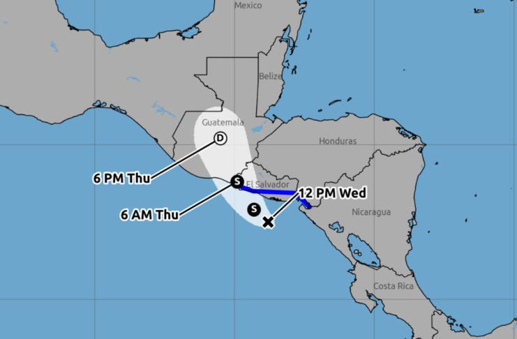 Cristina se degrada a depresión tropical, pero traerá abundantes lluvias a Guatemala