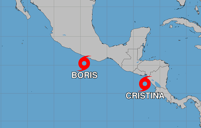 Depresión Tropical Tres-E se convierte en Tormenta Tropical Cristina, lluvias aumentan hoy en Guatemala