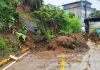 Deslizamiento de tierra registrado por la depresión tropical Cristina en Quetzaltenango. Foto La Hora: Conred