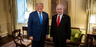 Presidente de EE. UU., Donald Trump, y el Primer Ministro israelí, Benjamin Netanyahu.
