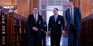 Gabriel García Luna y el ministro de Gobernación