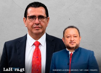 PGN actuará legalmente contra Walter Mazariegos cuando el MP concluya investigaciones por 17 denuncias El Fiscal General Gabriel García Luna y Walter Mazariegos de la Usac