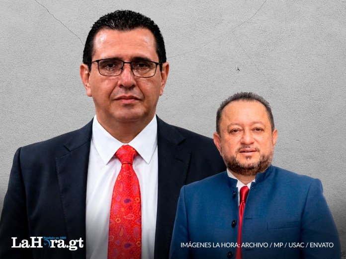 El fiscal general Gabriel Garcia Luna y el rector de la Usac Walter Mazariegos El Fiscal General Gabriel García Luna y Walter Mazariegos de la Usac