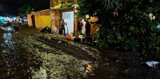 Emergencia por lluvia registrada en Santa Rosa. Foto La Hora: Conred