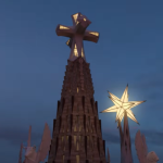 En imágenes la cruz de Jesucristo de la Sagrada Familia de Antoni Gaudí que visitará el Papa León XIV