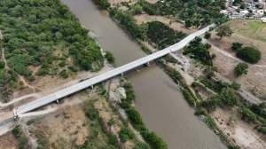 Inauguran este lunes puente de más de 200 metros que colapsó por lluvias en 2022