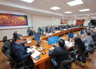 Misión del FMI sostuvo primera reunión con autoridades de Gobierno. Foto La Hora: MINFIN