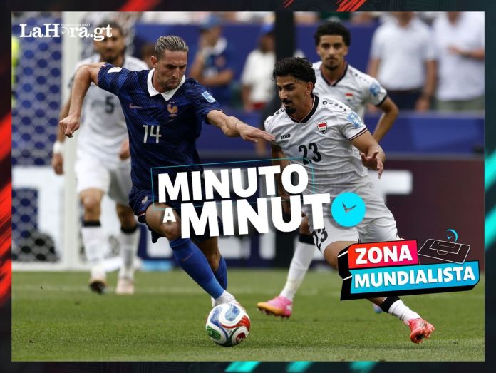 El partido entre Francia e Irak, que gana la selección gala por 1-0, se reanuda después de más de dos horas de espera.