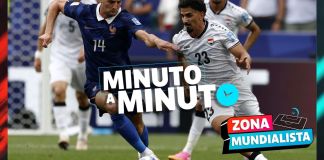 El partido entre Francia e Irak, que gana la selección gala por 1-0, se reanuda después de más de dos horas de espera.