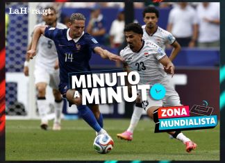 Francia vence con autoridad 3-0 a Irak con un doblete de Mbappé El partido entre Francia e Irak, que gana la selección gala por 1-0, se reanuda después de más de dos horas de espera.