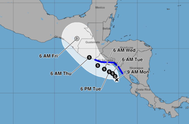 Guatemala en alerta Depresión tropical Tres-E se formó en el Pacífico y se dirige al país