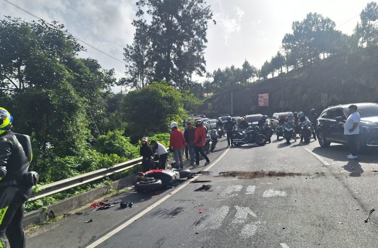 Accidente de tránsito en ruta Interamericana. Foto: Bomberos Voluntarios.