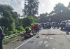 Accidente de tránsito en ruta Interamericana. Foto: Bomberos Voluntarios.