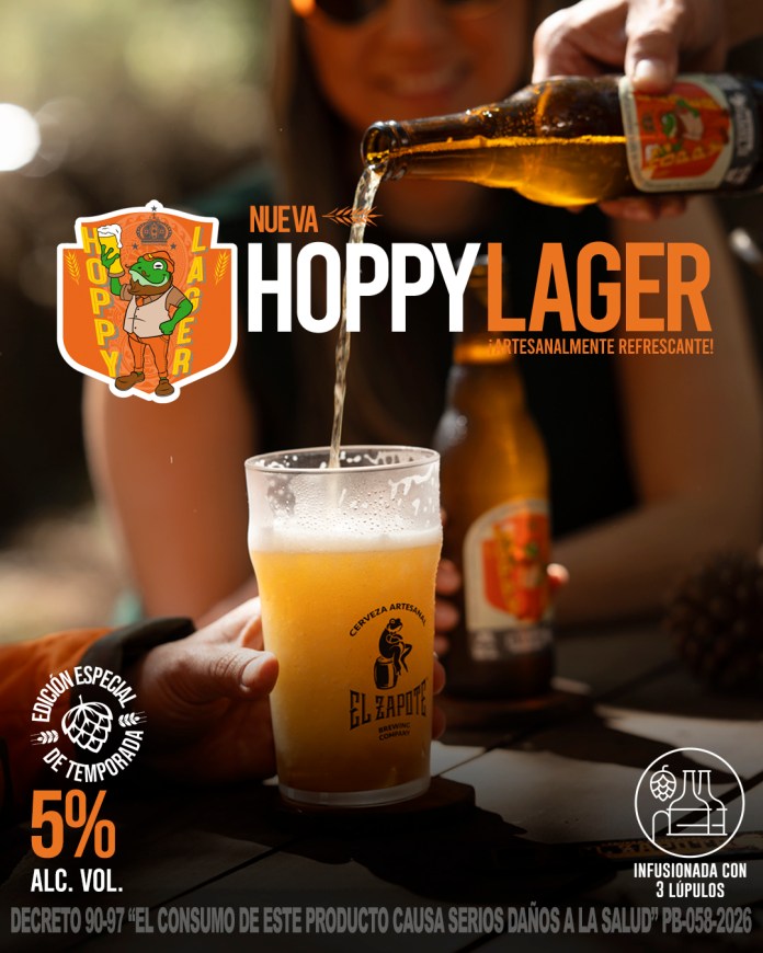 HOPPY LAGER post5 Moppy Lager, una cerveza artesanal refrescante con notas tropicales y de malta. Foto: Cortesía El Zapote Brewing.