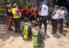 Bomberos Voluntarios finalizan búsqueda de piloto desaparecido en la Laguna de Ayarza. Foto La Hora: CVB.