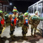 Llegada a Venezuela de un equipo de rescatistas, personal médico y perros de rescate enviados desde El Salvador para apoyar en las labores de búsqueda y rescate en el país sudamericano, golpeado el miércoles por dos fuertes terremotos. Foto La Hora: EFE