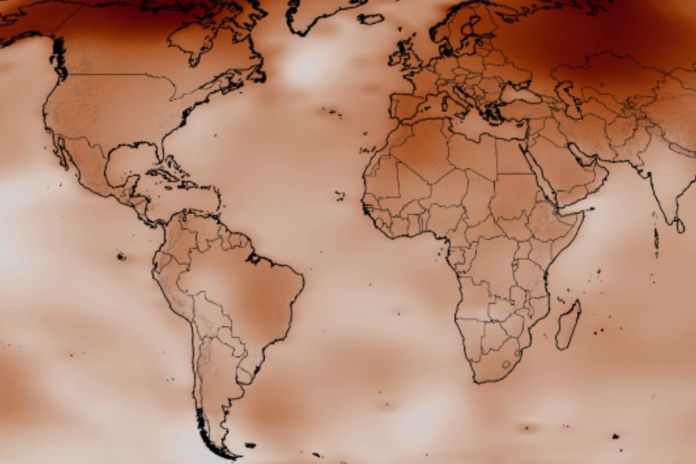 Mapa de altas temperaturas registradas en 2025 Mapa de altas temperaturas registradas en 2025 con relación al fenómeno