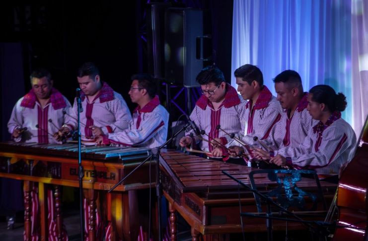 Archivo de marimba nacional tocando en la Gran Sala “Efraín Recinos”. Foto La Hora: MCD