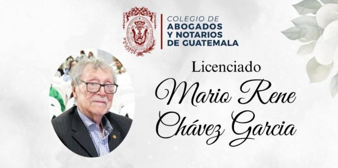 Esquela de Mario René Chávez