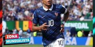 El delantero francés Kylian Mbappé, con su doblete en la victoria ante Senegal, llegó a 14 goles en Mundiales.