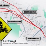 Motoladrones operan en siete corredores clave de la capital. Arte La Hora: Alejandro Ramírez