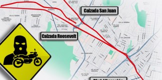Motoladrones operan en siete corredores clave de la capital. Arte La Hora: Alejandro Ramírez