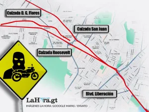 Motoladrones operan en siete corredores clave de la capital: estos son los puntos de mayor riesgo