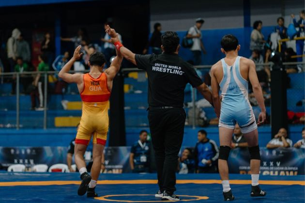 Participaci&oacute;n de Guatemala en la XXXV Copa Internacional de Lucha Ol&iacute;mpica. Foto La Hora: FNLG