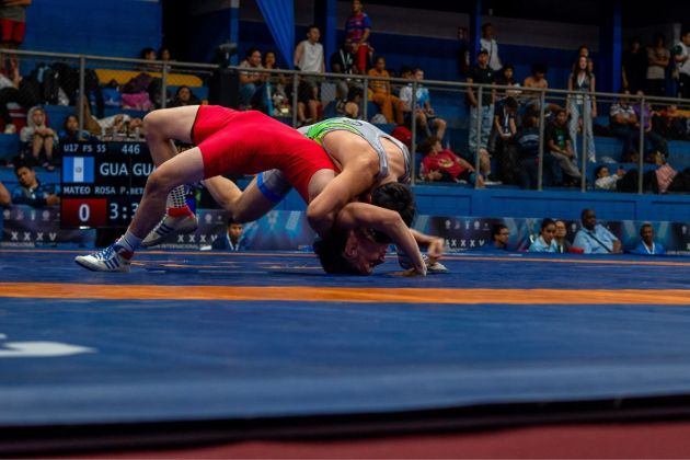 Participaci&oacute;n de Guatemala en la XXXV Copa Internacional de Lucha Ol&iacute;mpica. Foto La Hora: FNLG