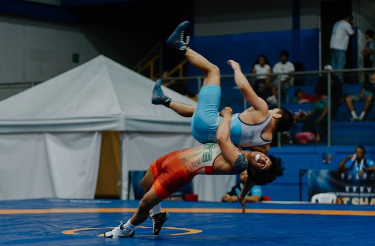 Participación de Guatemala en la XXXV Copa Internacional de Lucha Olímpica. Foto La Hora: FNLG