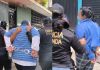 Presuntos miembros del barrio 18 capturados tras allanamientos contra extorsiones en zona 21. Foto La Hora: PNC