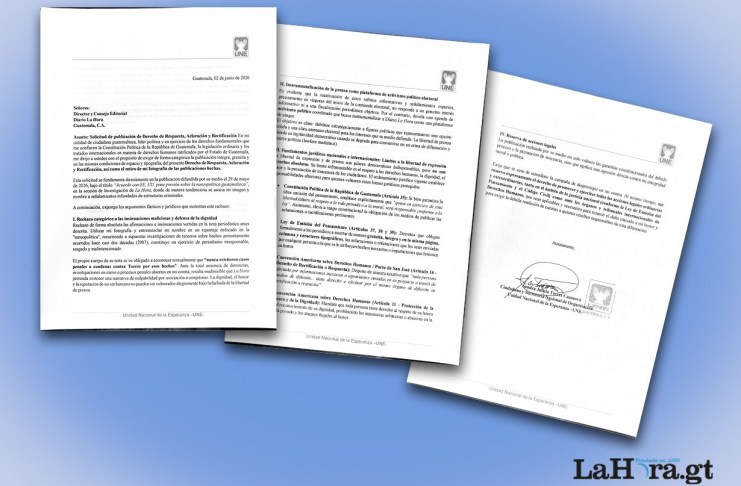 Refutación de Sandra Torres a la nota «Acuerdo con EE. UU. pone presión sobre la narcopolítica guatemalteca» Refutación de Sandra Torres