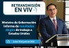 Retransmisión: Ministro de Gobernación informa de resultados de gira de trabajo a Estados Unidos Retransmisión de conferencia de prensa del ministro de Gobernación. Arte La Hora: Roberto Altán