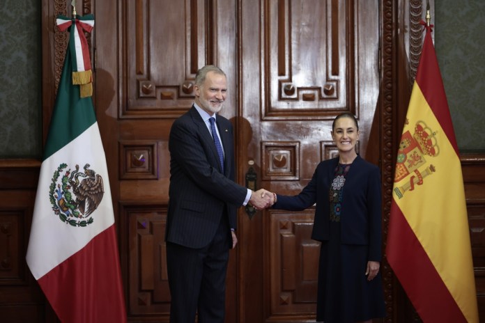 Sheinbaum recibe al rey Felipe VI México para sellar la normalización de la relación