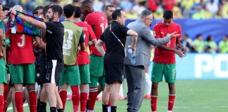 ¿Publicidad o hidratación necesaria? Las críticas por la nueva pausa en el Mundial Selección de Marruecos contra Brasil en el estadio MetLife en Nueva Jersey (Estados Unidos). Foto La Hora: EFE/ Sebastiao Moreira