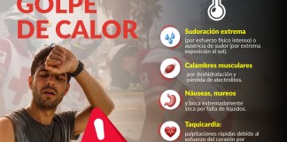 ¿Es el cuerpo capaz de aguantar un golpe de calor? Síntomas que el Mundial 2026 pone aprueba Un hombre frotándose la frente para quitarse el sudor, mientras que a su derecha, están las señales físicas de un golpe calor