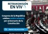 Retransmisión: Congreso de la República celebra sesión solemne por aniversario de la Constitución