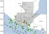 Mapa de sismos registrados en la última semana en el territorio nacional. Foto La Hora: Insivumeh