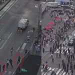 Imágenes de las grabaciones del tiroteo registrado en Times Square . Foto La Hora: Captura de pantalla