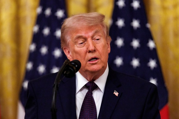 El presidente de EE. UU. Donald Trump El presidente de EE. UU. Donald Trump