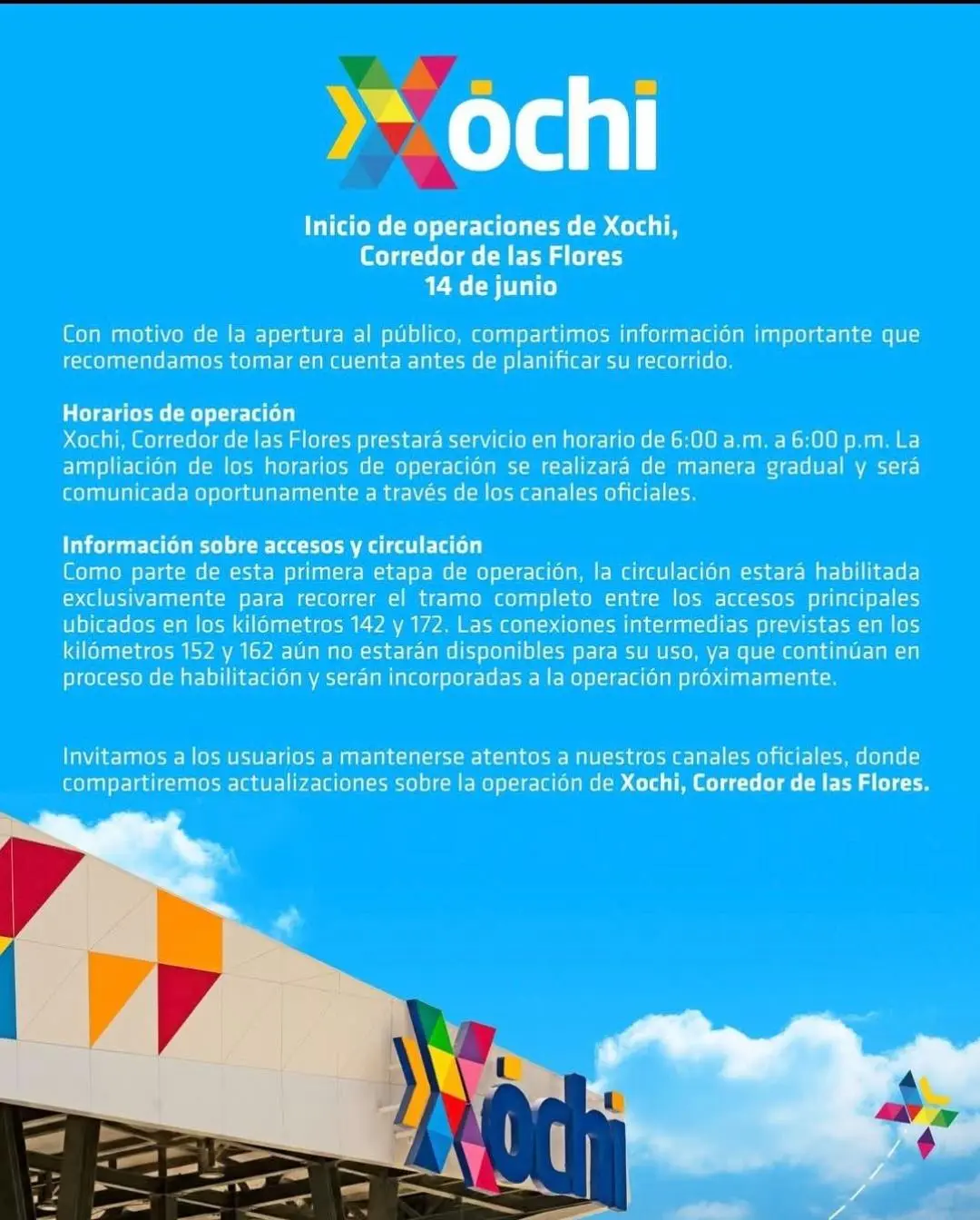 Comunicado de Xochi. Foto La Hora