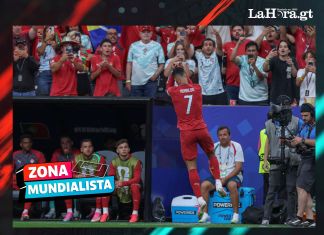 Cristiano Ronaldo ya anotó un doblete en el primer tiempo.