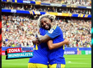 Jugadores de Curazao celebran