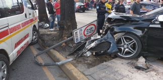 El múltiple accidente registrado el miércoles 17 de junio dejó como saldo una persona fallecida, un herido y daños materiales. Foto La Hora: Policía MT