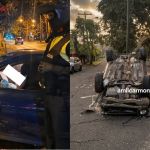 Las autoridades de tránsito reportaron varios accidentes durante la noche y madrugada.