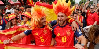 La fiesta mundialista vive este domingo el día 11. Foto La Hora: EFE