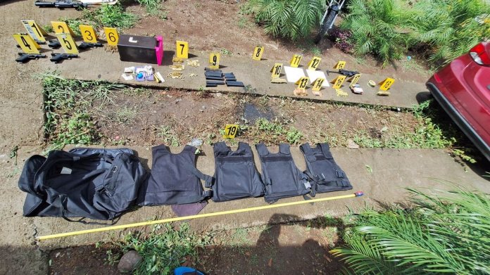 Dos presuntos integrantes de la Mara Salvatrucha fueron capturados durante un allanamiento en Cuilapa, Santa Rosa.
