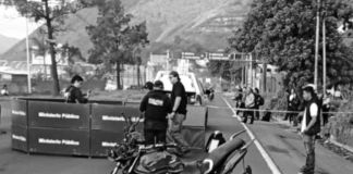 El accidente registrado en el km 30 de la ruta al Pacífico en dirección al sur está complicando en tráfico en Villa Nueva. Foto La Hora: PMT de Amatitlán