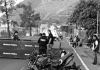 Tránsito lento en dirección al sur por por motorista fallecido en el km 30 de la ruta al Pacífico El accidente registrado en el km 30 de la ruta al Pacífico en dirección al sur está complicando en tráfico en Villa Nueva. Foto La Hora: PMT de Amatitlán